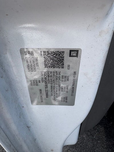 2020 Chevrolet Express 2500 Work Van Cargo