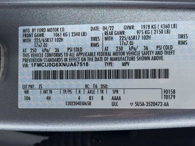 2022 Ford Escape SE