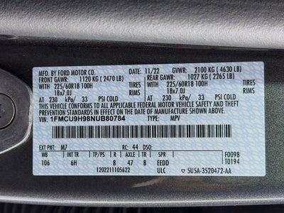 2022 Ford Escape SEL