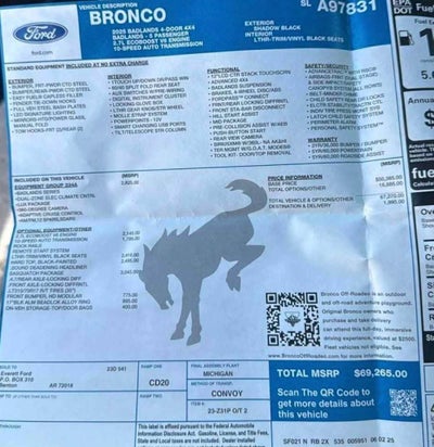 2025 Ford Bronco Badlands