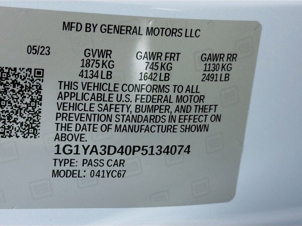 2023 Chevrolet Corvette Stingray 1LT