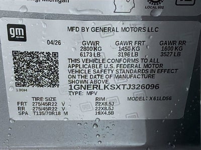 2026 Chevrolet Traverse RS