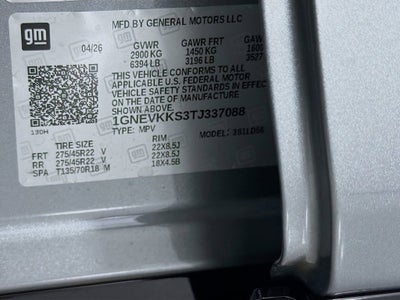 2026 Chevrolet Traverse High Country