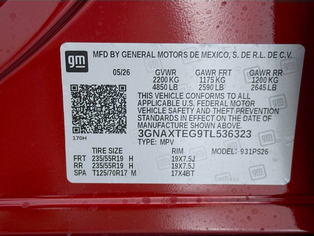 2026 Chevrolet Equinox RS