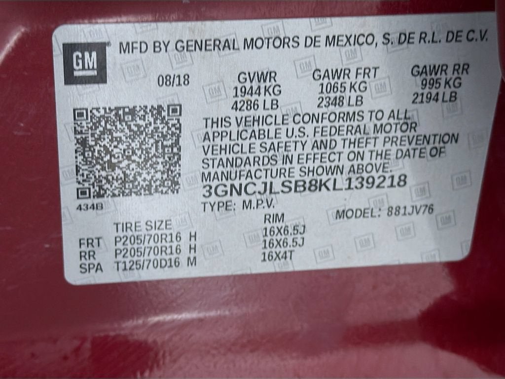2019 Chevrolet Trax LT