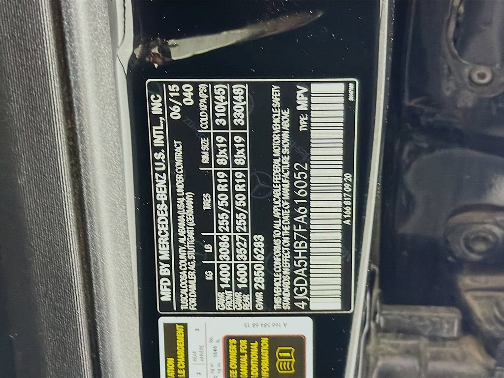2015 Mercedes-Benz M-Class ML 350