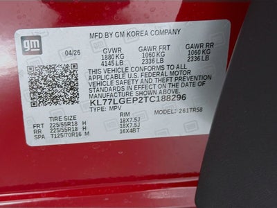 2026 Chevrolet Trax 1RS