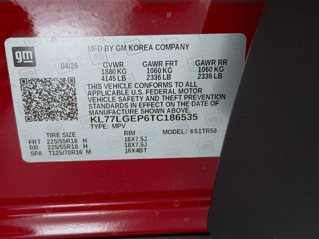 2026 Chevrolet Trax 1RS